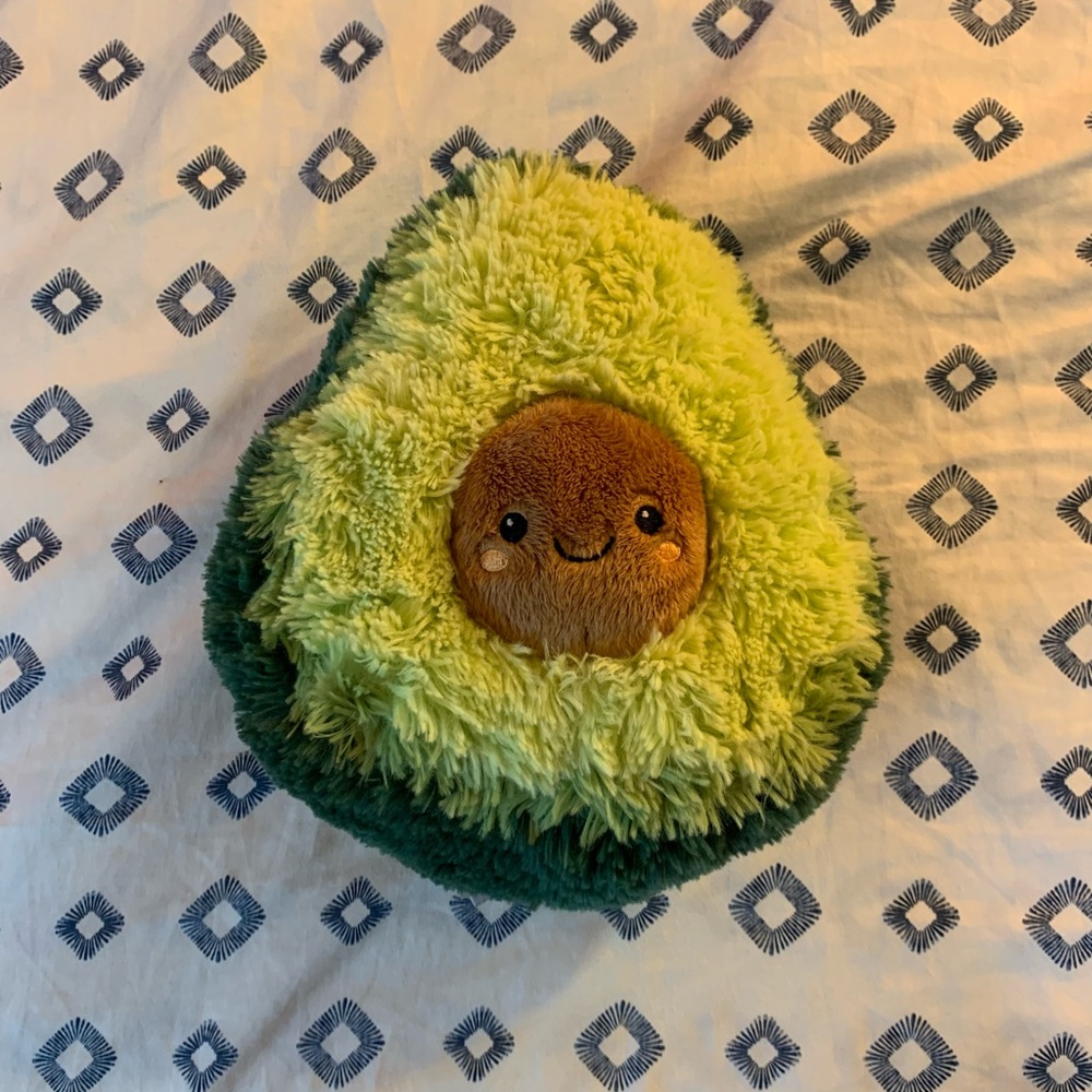 Cute avocado plush toy